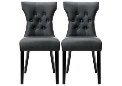 Image for Black Silhouette Dining Chairs [Set of 2]