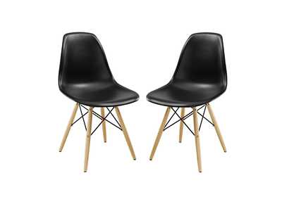 Image for Black Pyramid Dining Side Chairs [Set of 2]
