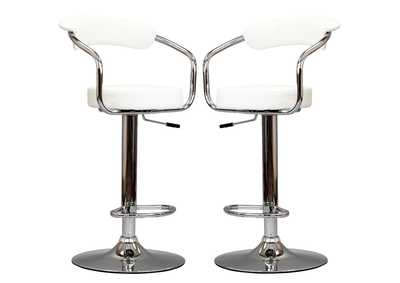 Image for White Diner Bar Stool [Set of 2]