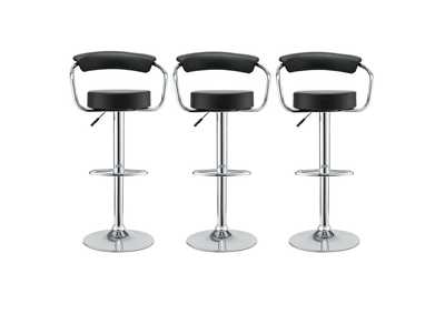 Image for Black Diner Bar Stool [Set of 3]