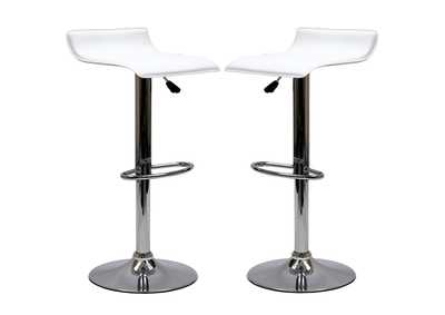 Image for White Gloria Bar Stool [Set of 2]