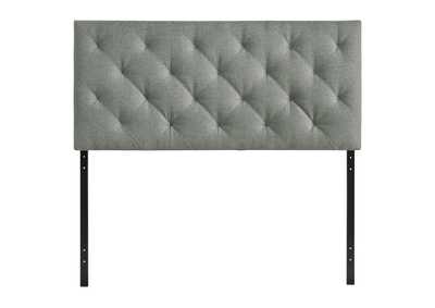 Image for Theodore Gray Queen Upholstered Fabric Headboard