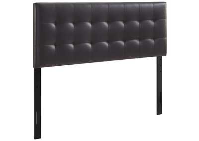 Image for Lily Brown Queen Upholstered Vinyl Headboard