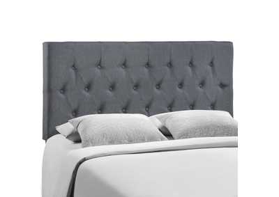 Image for Clique Smoke Queen Upholstered Fabric Headboard