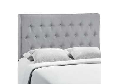 Image for Clique Sky Gray Full Upholstered Fabric Headboard