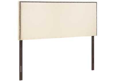 Image for Region Ivory Nailhead King Upholstered Headboard