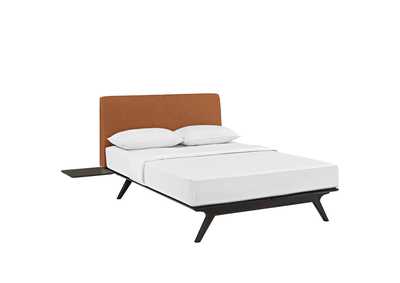 Image for Cappuccino Orange Tracy 3 Piece Queen Bedroom Set