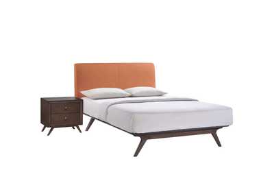 Image for Cappuccino Orange Tracy 2 Piece Queen Bedroom Set