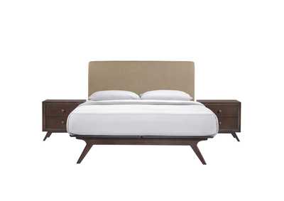 Image for Cappuccino Latte Tracy 3 Piece Queen Bedroom Set