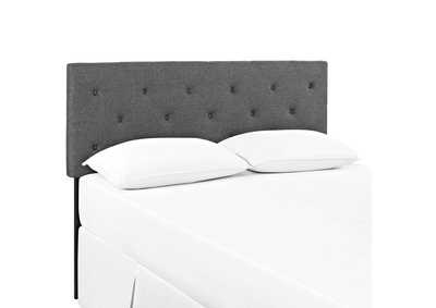 Image for Terisa Gray King Upholstered Fabric Headboard