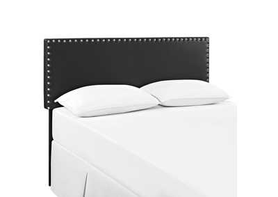 Image for Phoebe Black King Upholstered Vinyl Headboard