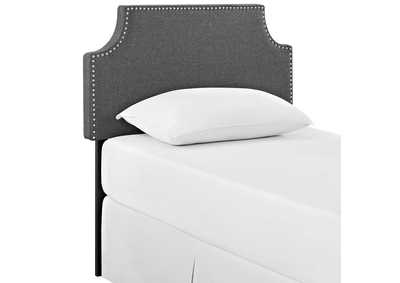 Image for Laura Gray Twin Upholstered Fabric Headboard