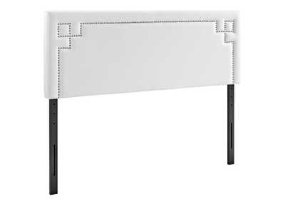 Image for Josie White Queen Upholstered Vinyl Headboard