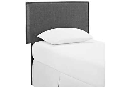 Image for Camille Gray Twin Upholstered Fabric Headboard