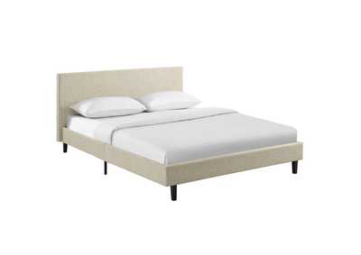 Image for Beige Anya Queen Bed