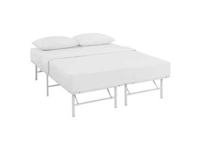 Image for White Horizon Full Bed - Stainless Steel Frame