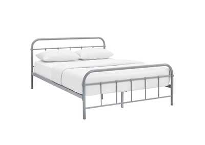 Image for Gray Maisie Queen Bed - Stainless Steel Frame