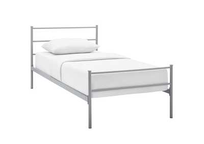 Image for Gray Alina Twin Platform Bed Frame