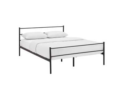 Image for Brown Alina Queen Platform Bed Frame