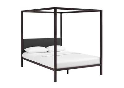 Image for Brown Gray Raina Queen Canopy Bed Frame