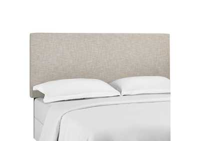 Image for Taylor Beige Full / Queen Upholstered Linen Fabric Headboard