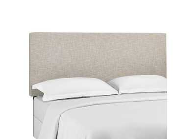 Image for Taylor Beige King and California King Upholstered Linen Fabric Headboard