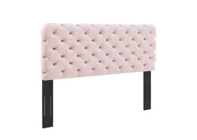 Image for Lizzy Pink Tufted Full/Queen Performance Velvet Headboard