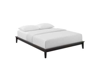 Image for Cappuccino Lodge Queen Wood Platform Bed Frame