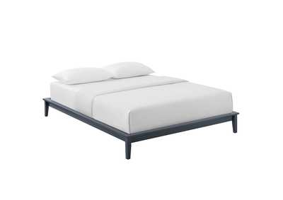 Image for Gray Lodge Queen Wood Platform Bed Frame