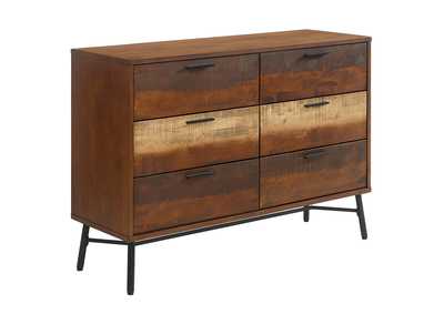 Image for Walnut Arwen Rustic Wood Dresser