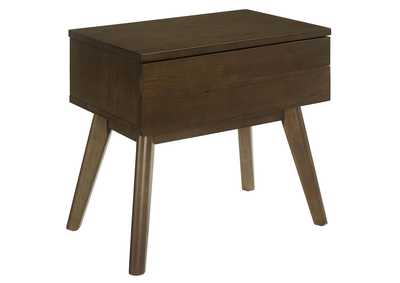Image for Walnut Everly Wood Nightstand