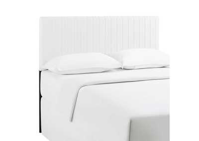 Image for Keira White Full / Queen Faux Leather Headboard