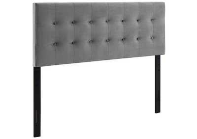 Image for Emily Gray King Biscuit Tufted Performance Velvet Headboard