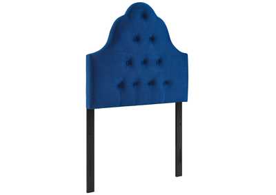 Image for Sovereign Navy Twin Diamond Tufted Performance Velvet Headboard