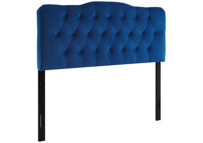 Image for Annabel Navy King Diamond Tufted Performance Velvet Headboard