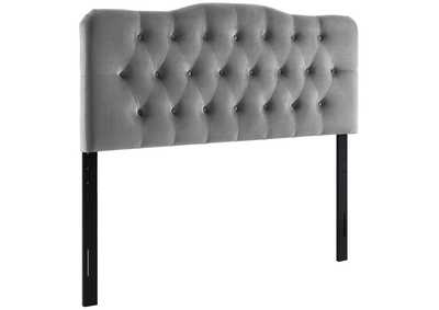Image for Annabel Gray Full Diamond Tufted Performance Velvet Headboard