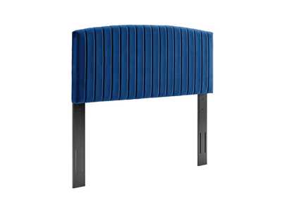 Image for Rebecca Navy Performance Velvet Full / Queen Headboard