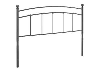 Image for Abigail Gray Queen Metal Headboard