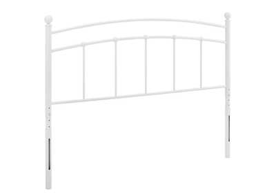 Image for Abigail White Queen Metal Headboard