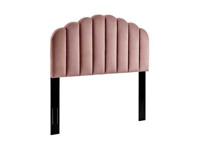 Image for Veronique Dusty Rose King/California King Performance Velvet Headboard