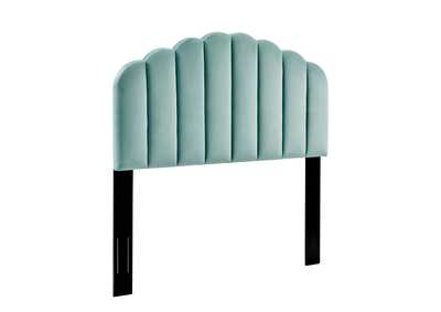 Image for Veronique Mint King/California King Performance Velvet Headboard
