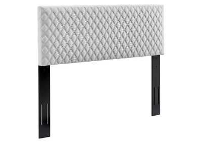 Image for Angela Light Gray Full/Queen Performance Velvet Headboard
