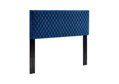 Image for Angela Navy Full/Queen Performance Velvet Headboard
