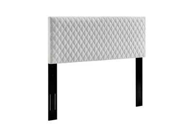 Image for Angela White Full/Queen Performance Velvet Headboard