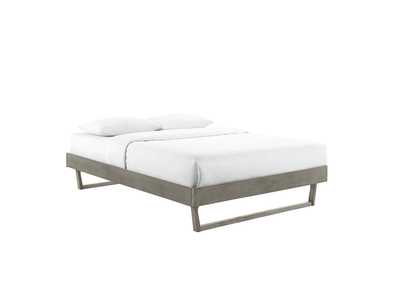 Image for Gray Billie Twin Wood Platform Bed Frame