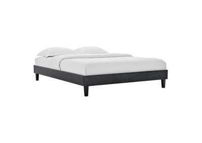 Image for Charcoal Reign Full Performance Velvet Platform Bed Frame