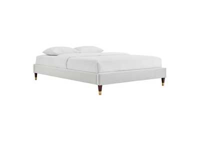 Image for Light Gray Harlow Full Performance Velvet Platform Bed Frame