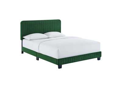 Image for Celine Channel Tufted Performance Velvet King Platform Bed