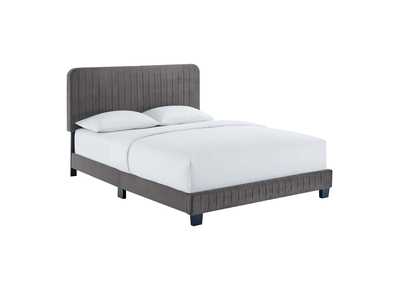 Image for Celine Channel Tufted Performance Velvet King Platform Bed