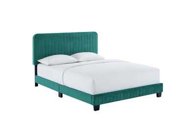 Image for Celine Channel Tufted Performance Velvet King Platform Bed